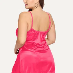 phalin Satin Adjustable Strap Cami Babydoll image 2