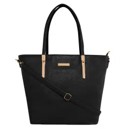 Giordano Black Solid Large Shoulder Handbag image 1