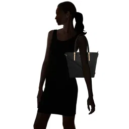 Giordano Black Solid Large Shoulder Handbag image 2