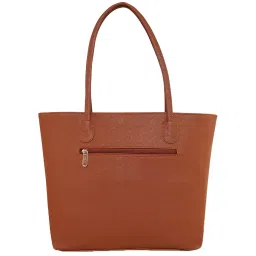 Giordano Brown & Black Color Block Large Shoulder Handbag image 3