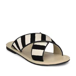 Aady Austin Women's Black Cross Strap Sandals image 2