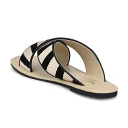 Aady Austin Women's Black Cross Strap Sandals image 4