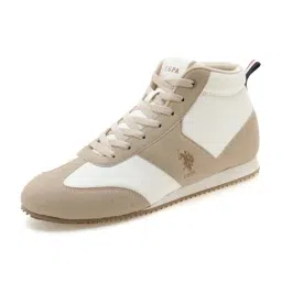 U.S. Polo Assn. Men's Beige Ankle High Sneakers image 5