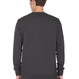 U.S. Polo Assn. Grey And Black Cotton Regular Fit Colour Block Sweatshirt image 2