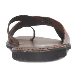 V8 by Ruosh Men's Brown Cross Strap Sandals image 5