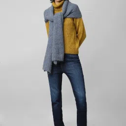 Only Blue Plain Scarf image 1