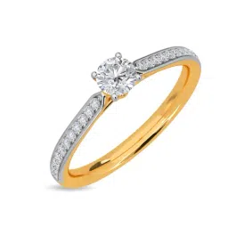 Kisna Diamond & Gold Jewellery Maver 14k (585) Diamond & Gold Ring For Women-picture-17