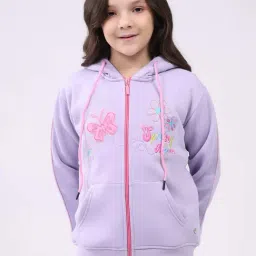 Monte Carlo Girls Lavender Regular Fit Embroidered Sweatshirt-picture-21