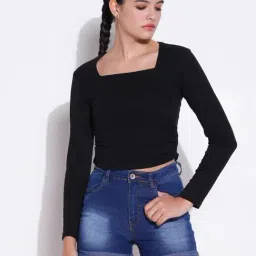 showoffff Showoff Black Regular Fit Tops-picture-17