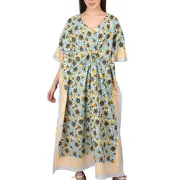 Fabric Venue Floral Print Kaftan Maxi Dress-picture-35