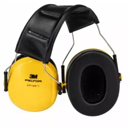 3M Optime I Ear Defender with Headband 27dB Black Yellow, H510A-401 image 3