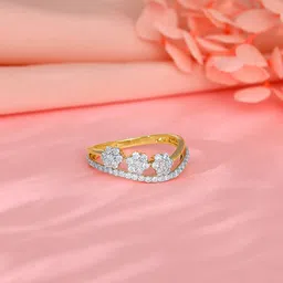 GIVA Gold Roseate Dream Diamond Ring-picture-23