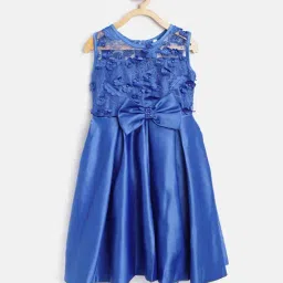 Stylestone Kids Royal Blue Lace Dress-image-24