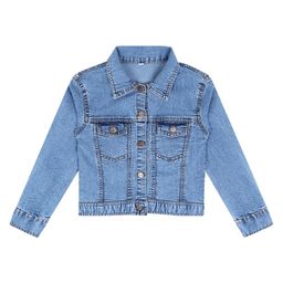 Superminis Denim Full Sleeves Solid Jacket - Sky Blue-picture-37