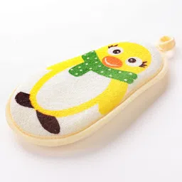 fab n funky Bath Sponge Penguin Print - Yellow image 3