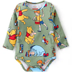 Babyhug Disney Interlock Knit Full Sleeves Onesies with Winnie The Pooh Graphic Pack of 3 - Multicolor image 4