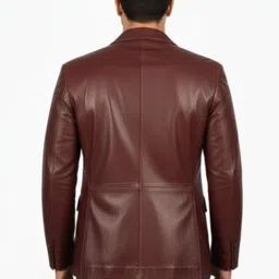 NOORIGARMENTS Men Lapel Collar Solid Lightweight Tailored Jacket image 3