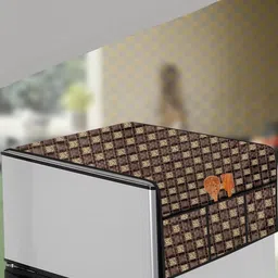 The Furnishing Tree Brown Plastic Refrigerator Cover-picture-35