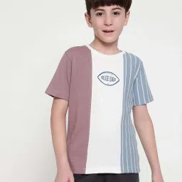 Octave Kids Desert Rose Cotton Color Block T-Shirt image 1