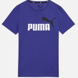 Puma Boys Lapis Lazuli Cotton Logo T-shirts image 1