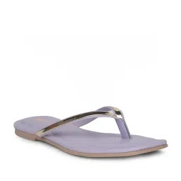 Bata Women's LI Purple Thong Sandals image 1