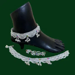 sonu select Alloy Silver Silver Jewellery Set (Pack of 1) image 3