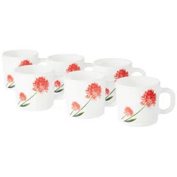 Larah by Borosil Multicolor Ceramic Tea & Coffee Mug - Set fo 6 180ml image 1