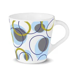 Larah by Borosil White Ceramic Mugs - Set of 2 250ml image 1
