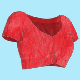 Blissta Olive Green Geometric Print Saree With Unstitched Blouse image 5