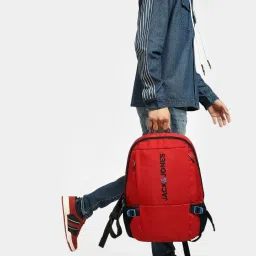 Jack & Jones Fiery Red 15 inch One Size Backpack image 1