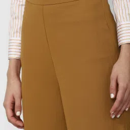 Van Heusen Brown Mid Rise Flared Pants image 5