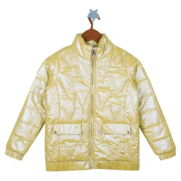 Monte Carlo Kids Yellow Solid Full Sleeves Jacket image 1