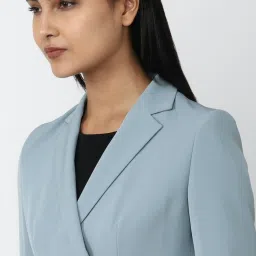 Van Heusen Powder Blue Regular Fit Blazer image 5