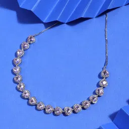 Sohi Silver Designer Statement Short Necklace image 1