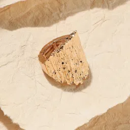 Sohi Women's Dented Bar Cocktail Ring image 1