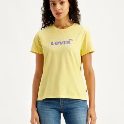 Levi's Yellow Logo Print T-Shirt image 1