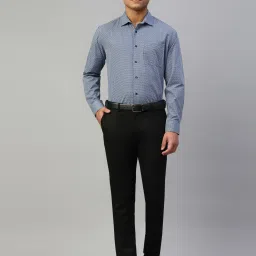 Don Vino Blue Regular Fit Check Pure Cotton Shirt image 5