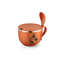 Urban Chef Multicolor Stainless Steel Soupie Noodie Breakfast Bowl With Spoon & Lid image 1