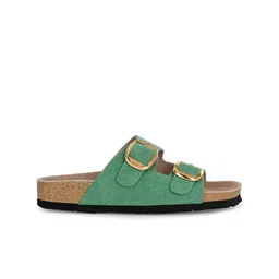 AfroJack Women Open Toe Flats with Buckles image 4