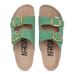 AfroJack Women Open Toe Flats with Buckles image 5