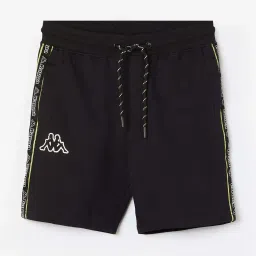 KAPPA Boys Black Cotton Printed Shorts image 1