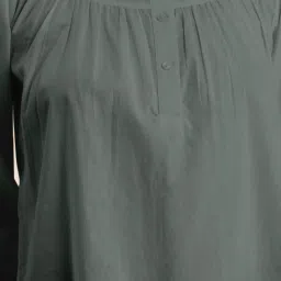 Moomaya Grey Cotton Regular Fit Shirt image 5