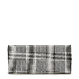 Bellissa Black Checks Medium Handbag with Wallet Combo image 5