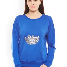 Belle Fille Blue Embellished Sweatshirt-picture-30