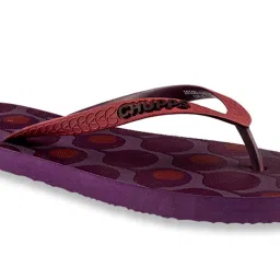 Chupps Women's Maroon Flip Flops image 4