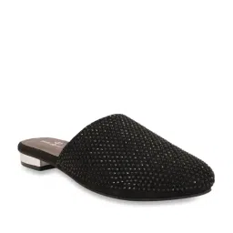 Pelle Albero Women's Black Mule Shoes-image-10