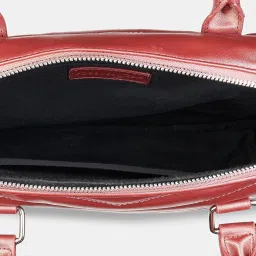 Forever Glam by Pantaloons Metallic Pink Solid Medium Handheld Handbag image 5