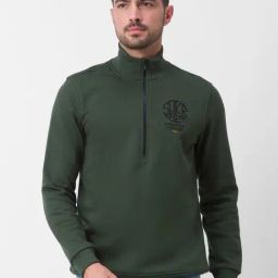 Spykar Green Cotton Regular Fit Sweatshirt-picture-19