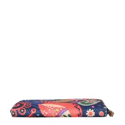 Mona B Oasis Navy Printed Zip Around Wallet for Women image 5