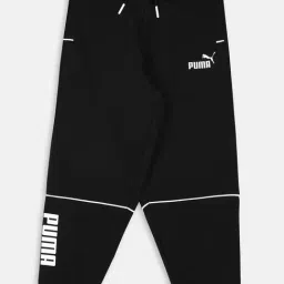 Puma Kids Black & White Cotton Printed Sweatpants-image-40